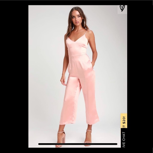 lulus pink jumpsuit